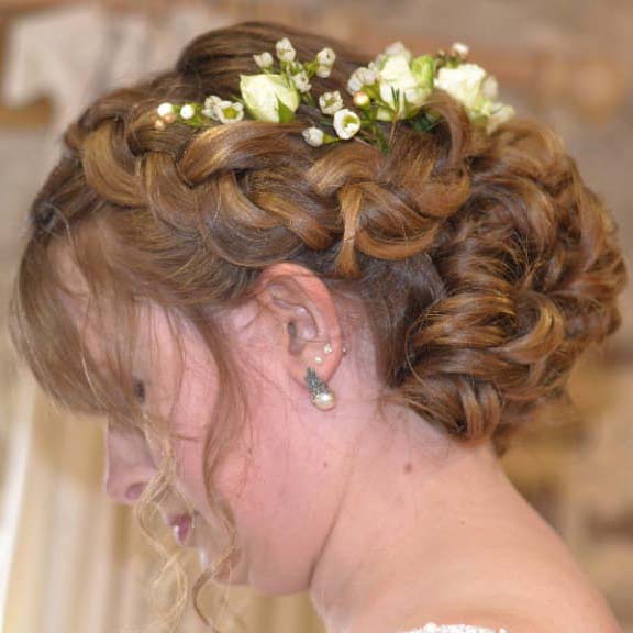 Bride hair